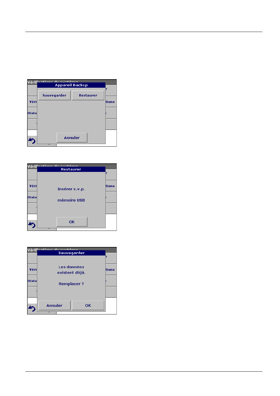 7 appareil backup, Opérations avancées 6.1.7 appareil backup | ALTANA LCS III User Manual | Page 262 / 370