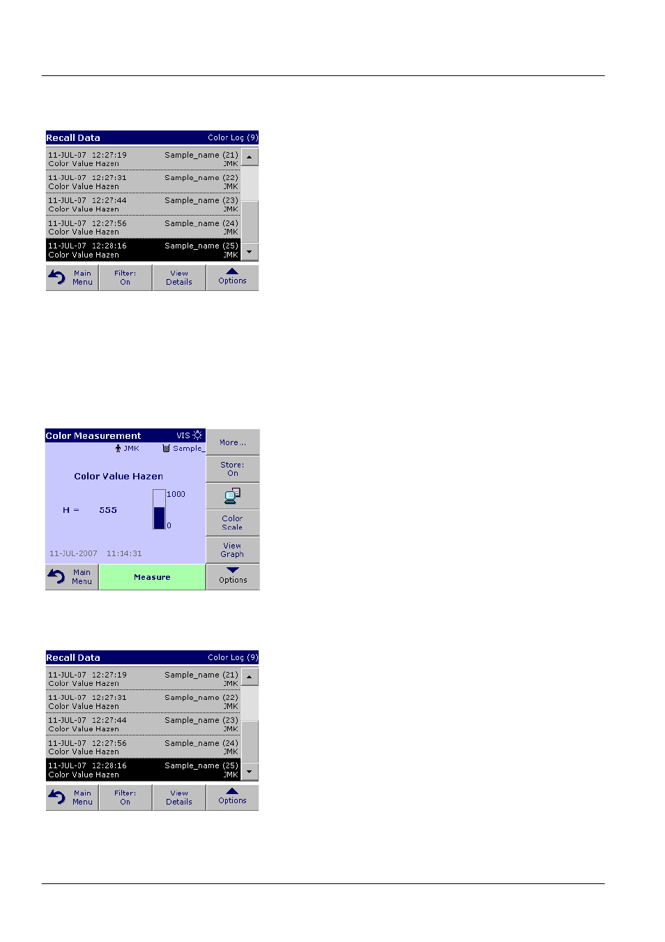 3 store, recall, send and delete data, 1 auto/manual data storage | ALTANA LCS III User Manual | Page 29 / 370