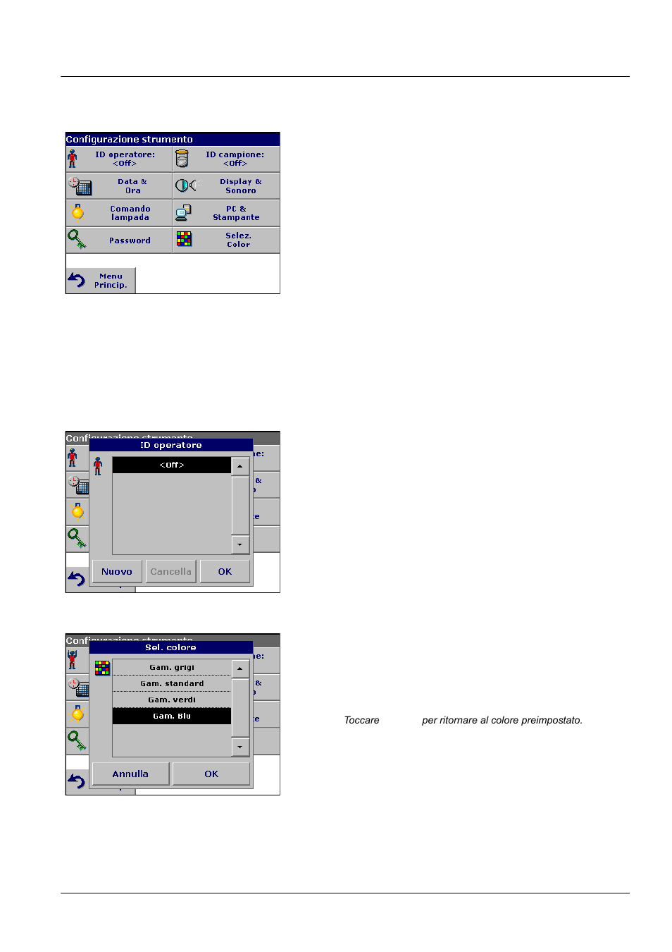 2 modalità configurazione strumento, 1 id operatore | ALTANA LCS III User Manual | Page 292 / 370