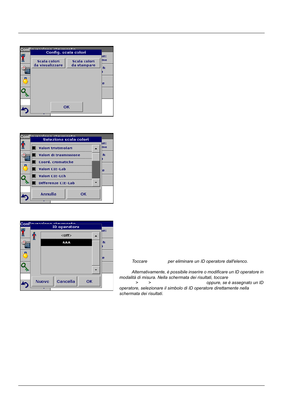 2 id campione, Operazioni standard | ALTANA LCS III User Manual | Page 293 / 370