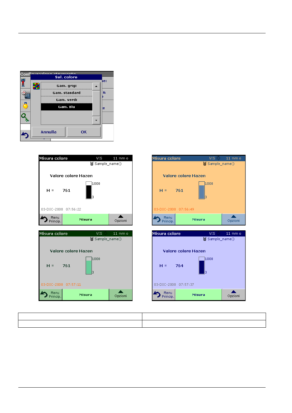8 selezione del colore, Operazioni standard 5.2.8 selezione del colore | ALTANA LCS III User Manual | Page 303 / 370