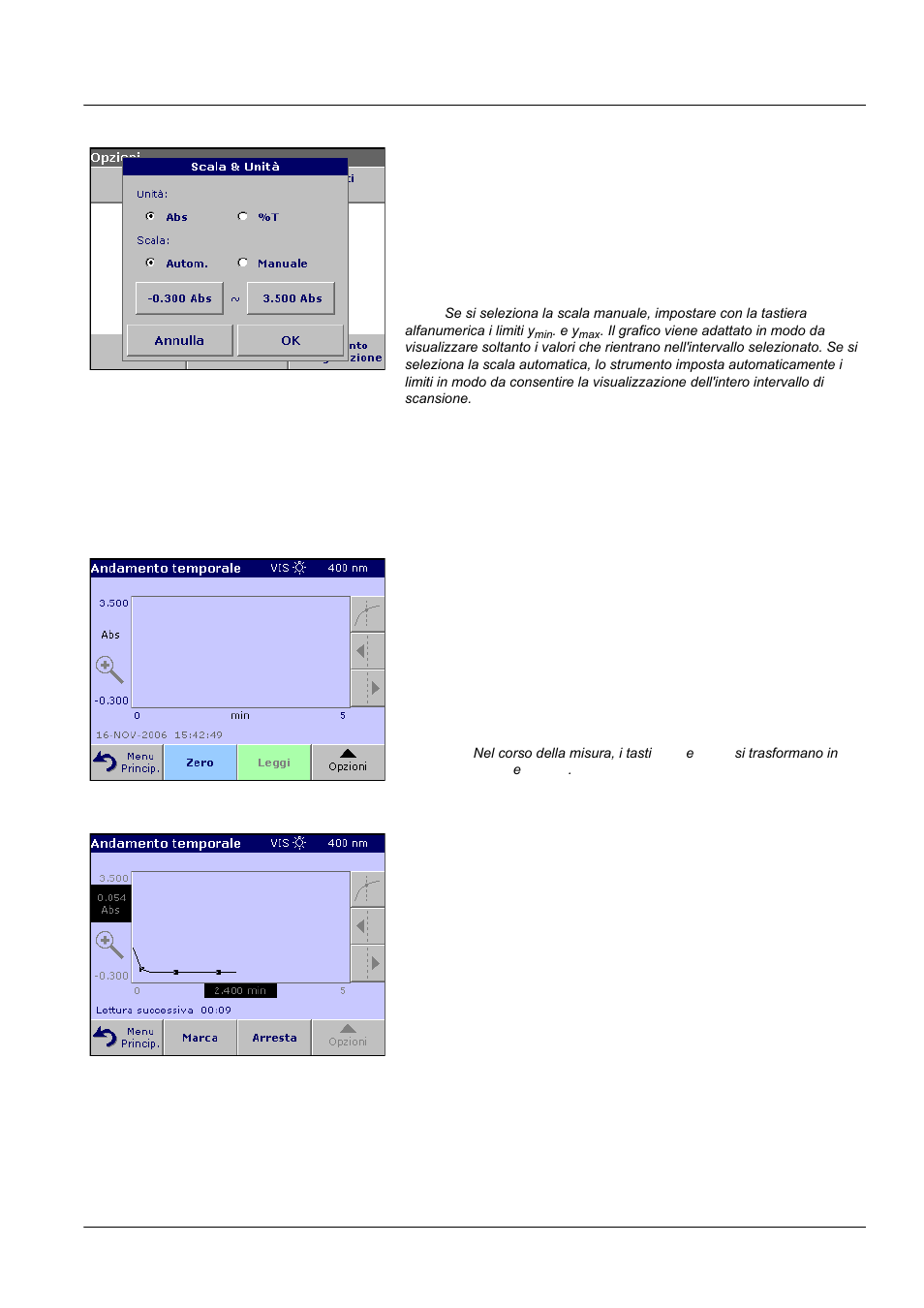 2 lettura della scansione ad andamento temporale, Operazioni standard | ALTANA LCS III User Manual | Page 346 / 370