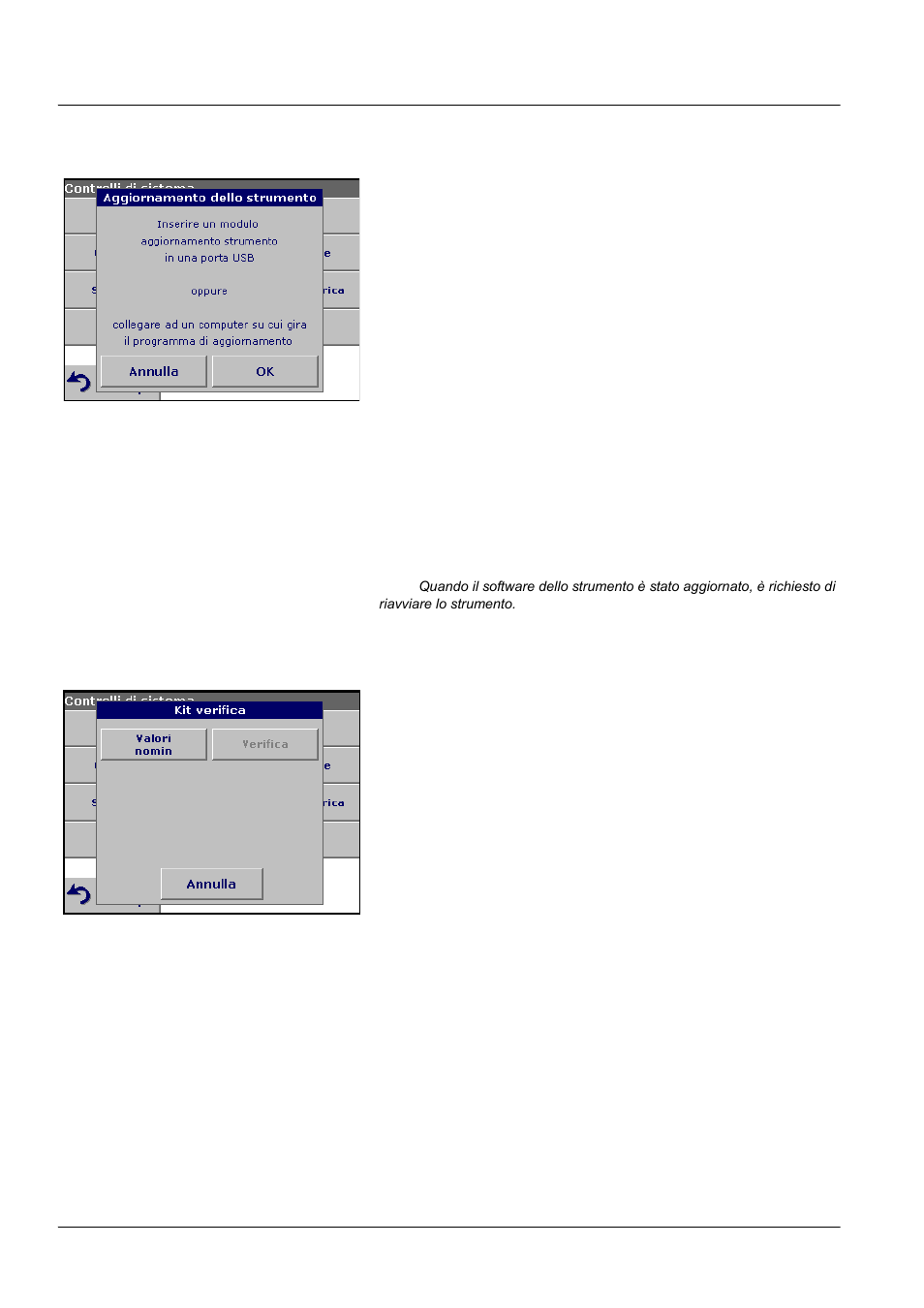 2 aggiornamento del software dello strumento, 3 controlli ottici, 1 kit verifica | 2 aggiornament | ALTANA LCS III User Manual | Page 349 / 370