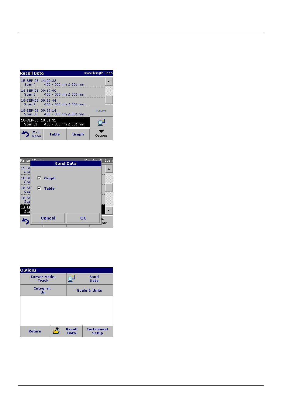 3 send data from wavelength scan or time course, Standard operations | ALTANA LCS III User Manual | Page 35 / 370