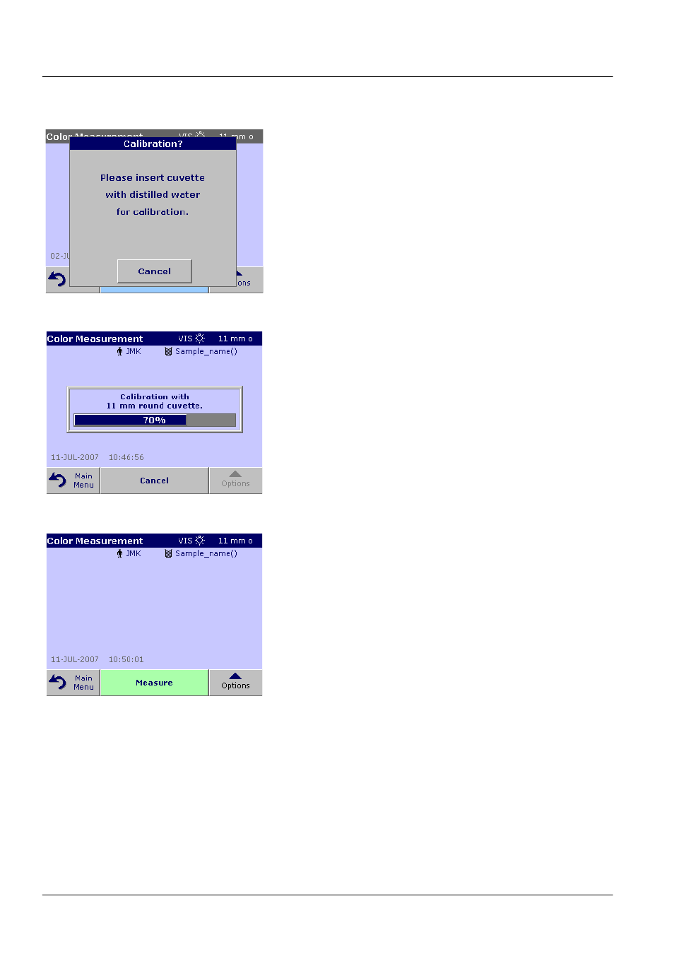 1 take a color measurement | ALTANA LCS III User Manual | Page 39 / 370