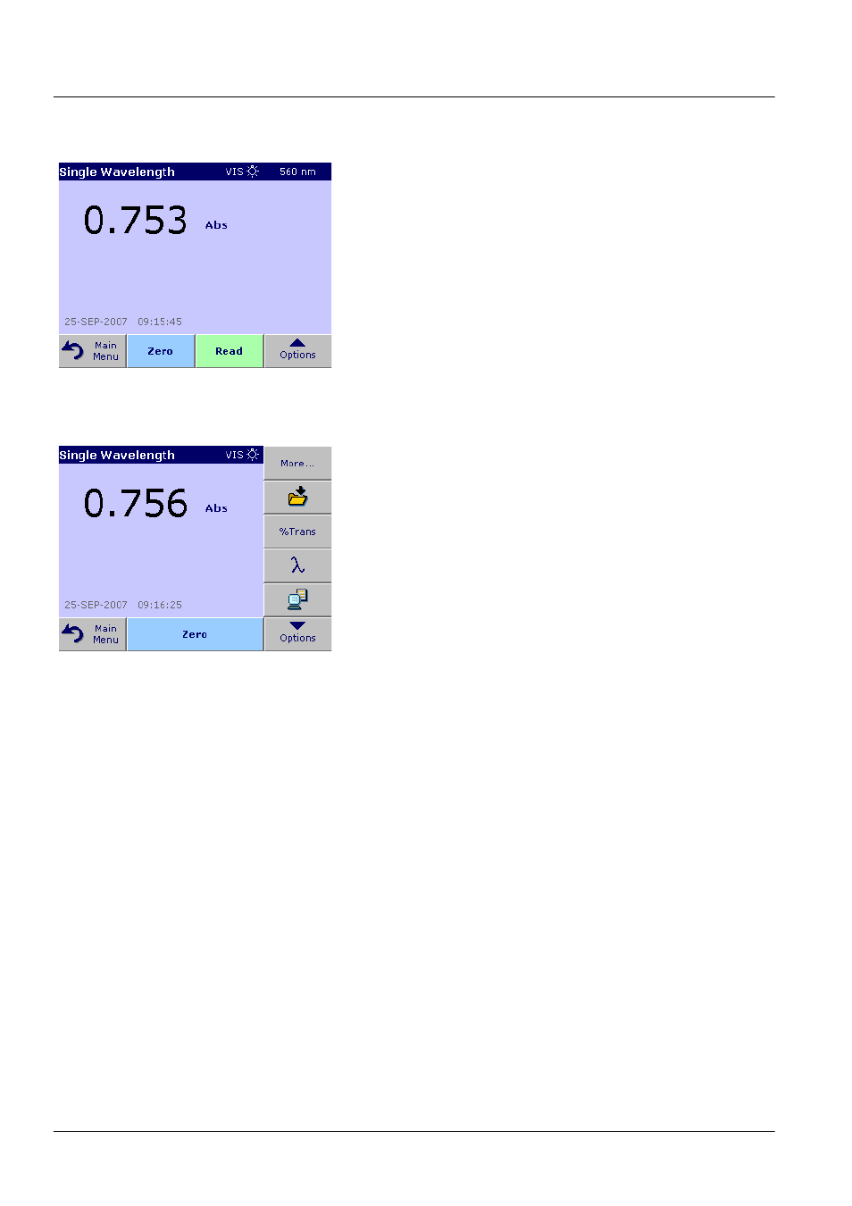 1 set the reading mode at different wavelengths, Standard operations | ALTANA LCS III User Manual | Page 59 / 370