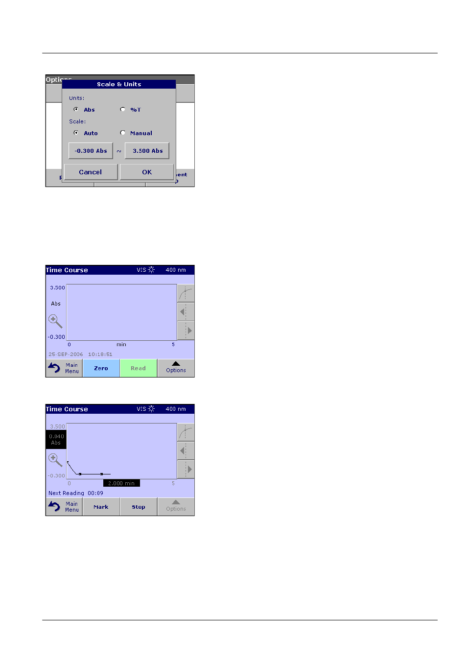 2 time course scan reading, Standard operations | ALTANA LCS III User Manual | Page 70 / 370