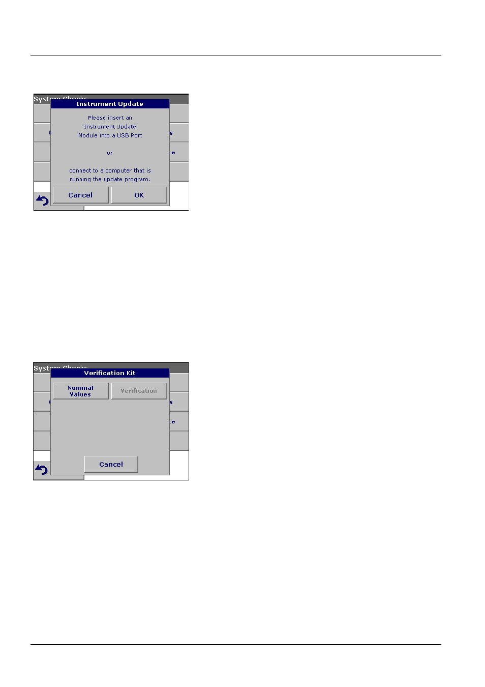 2 upgrade of the instrument software, 3 optical checks, 1 verification kit | 2 upgrade of, Section 6.1.2 on | ALTANA LCS III User Manual | Page 73 / 370