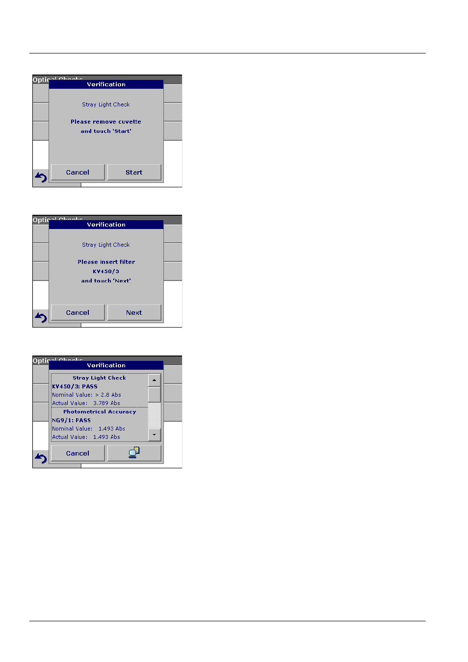 4 output checks, 5 lamp history, 4 output checks 6.1.5 lamp history | ALTANA LCS III User Manual | Page 75 / 370