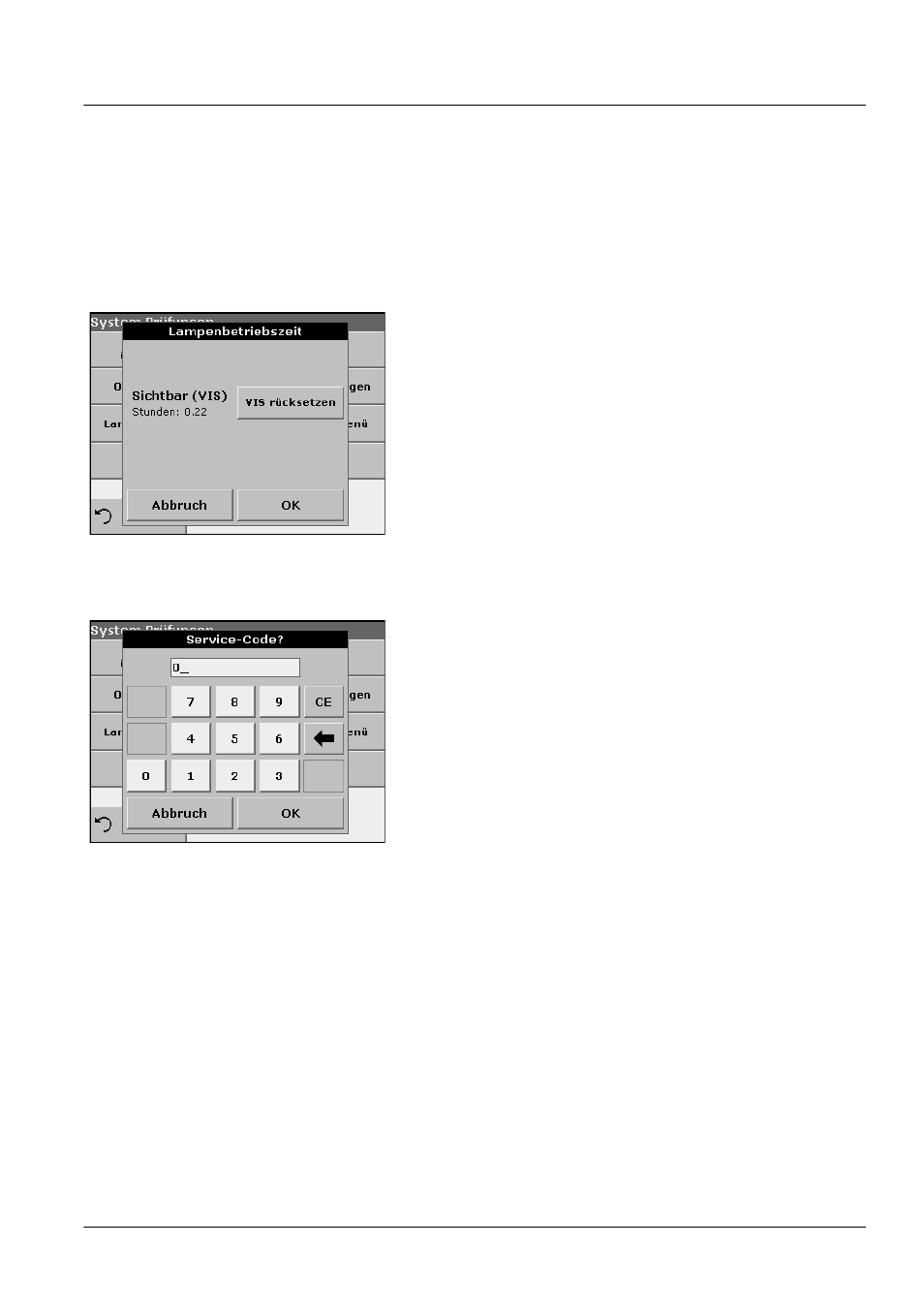 4 ausgangsprüfungen, 5 lampenbetriebszeit, 6 kundendienstmenü | 7 servicezeiten | ALTANA LCM III User Manual | Page 100 / 234