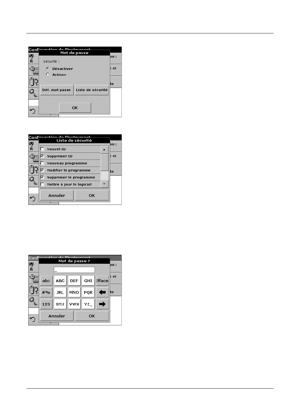 1 désactivation d'un mot de passe, Opérations standard | ALTANA LCM III User Manual | Page 142 / 234