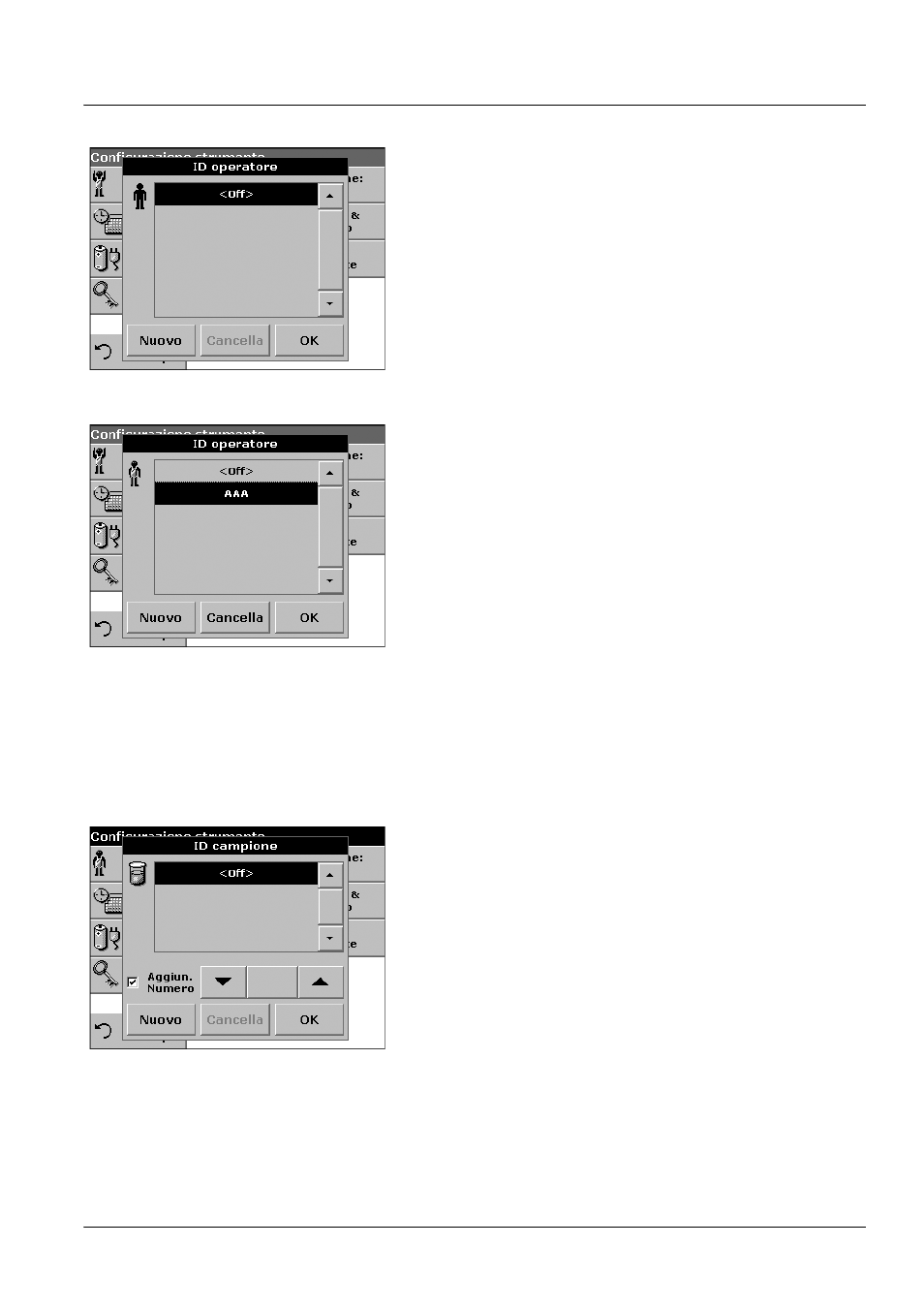 2 id campione, Operazioni standard | ALTANA LCM III User Manual | Page 190 / 234