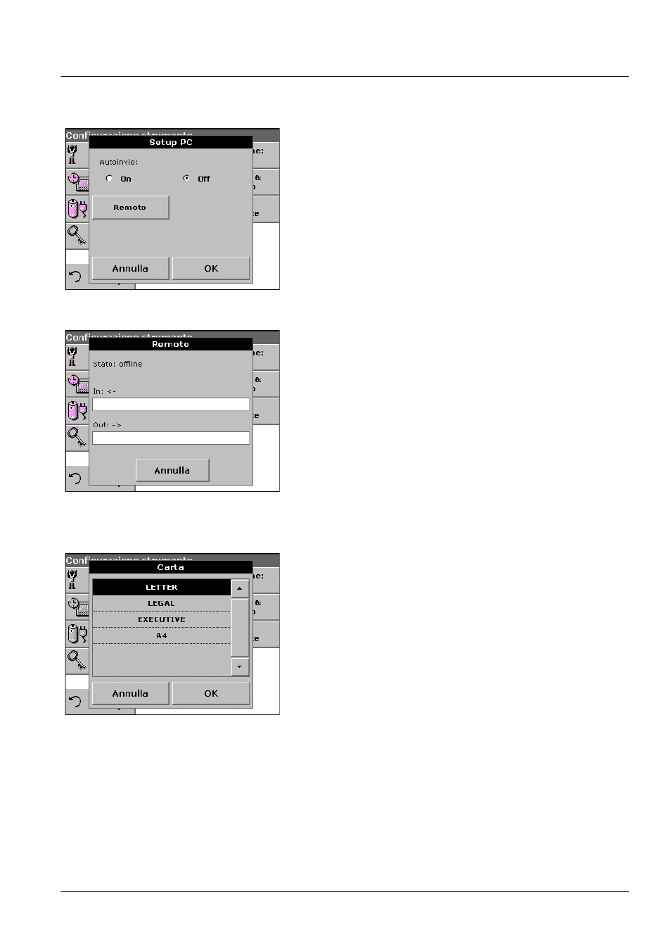 2 configurazione pc, 3 stampa di dati, 7 password | Operazioni standard | ALTANA LCM III User Manual | Page 196 / 234