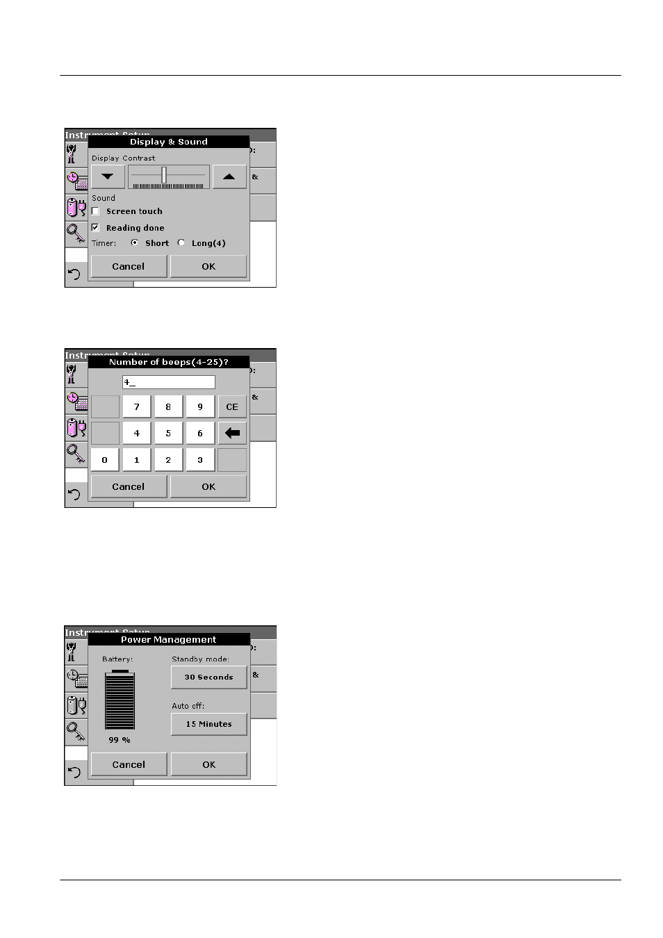 4 display and sound preferences, 5 power management | ALTANA LCM III User Manual | Page 20 / 234