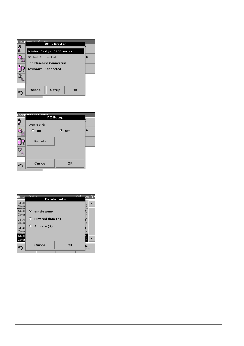 4 delete stored data from the data log, Standard operations | ALTANA LCM III User Manual | Page 29 / 234