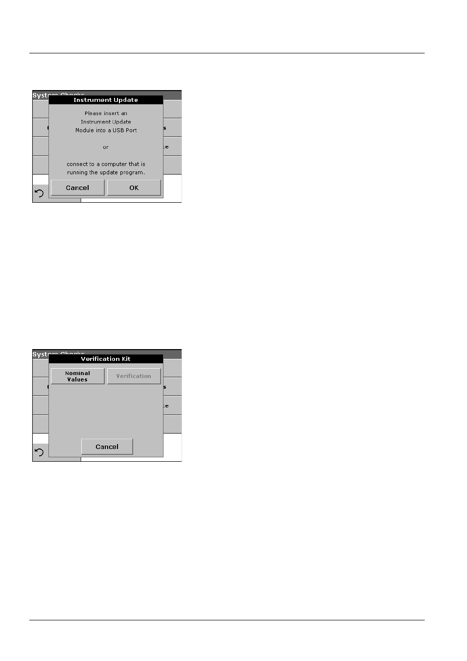 2 upgrade of the instrument software, 3 optical checks, 1 verification kit | Section 6.1.2 on | ALTANA LCM III User Manual | Page 39 / 234