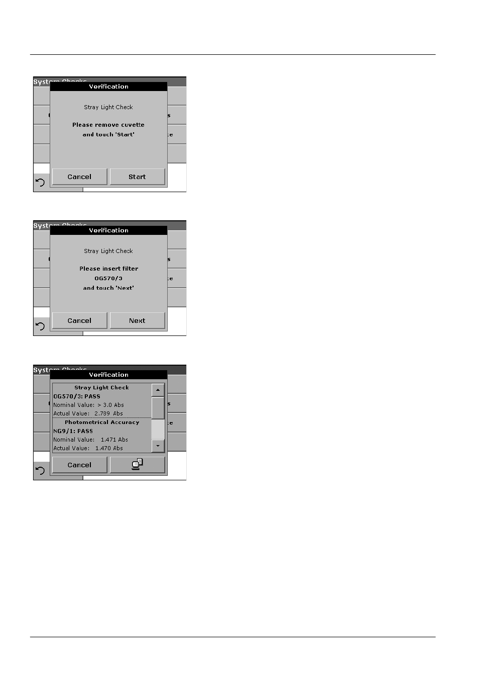 4 output checks, 5 lamp history, 4 output checks 6.1.5 lamp history | ALTANA LCM III User Manual | Page 41 / 234