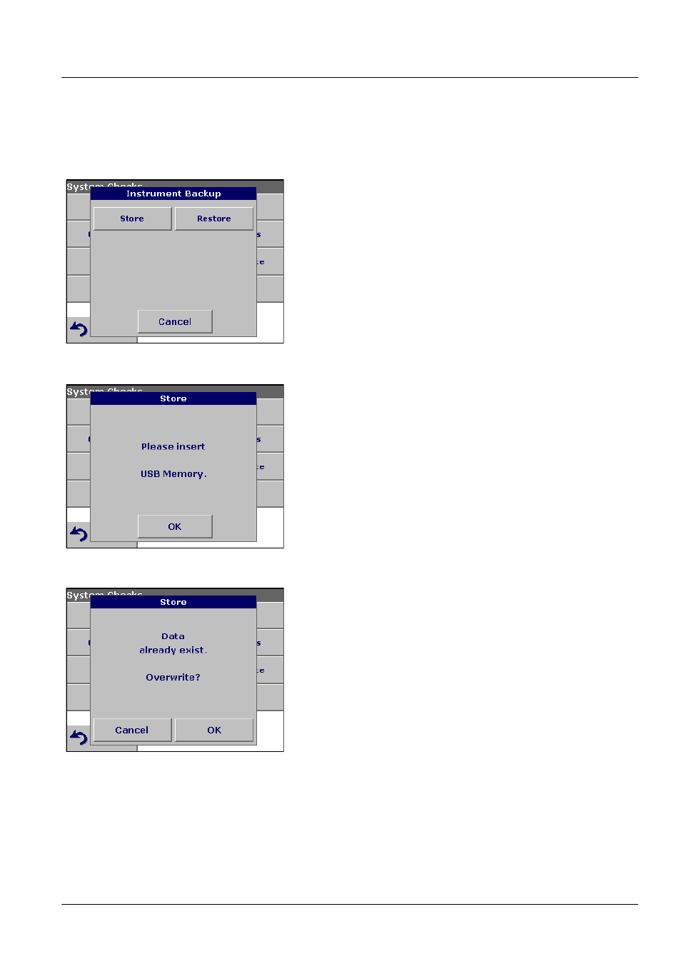 8 instrument backup, Advanced operations 6.1.8 instrument backup | ALTANA LCM III User Manual | Page 44 / 234