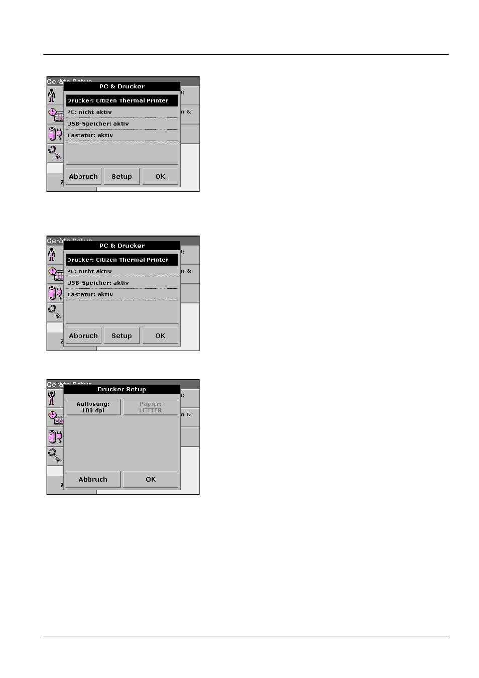 1 drucker-setup, Standardfunktionen | ALTANA LCM III User Manual | Page 80 / 234