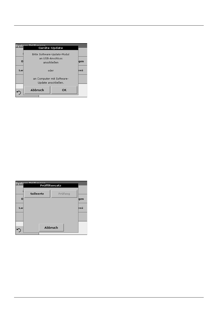 2 aktualisierung der gerätesoftware, 3 optik-prüfungen, 1 prüffiltersatz | Kapitel 6.1.2 auf seite 38 | ALTANA LCM III User Manual | Page 97 / 234