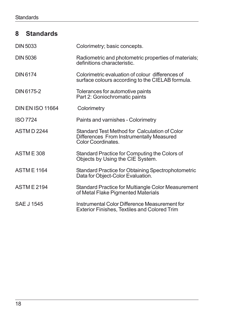 8 standards | ALTANA BYK-mac i ROBOTIC Manual User Manual | Page 19 / 26