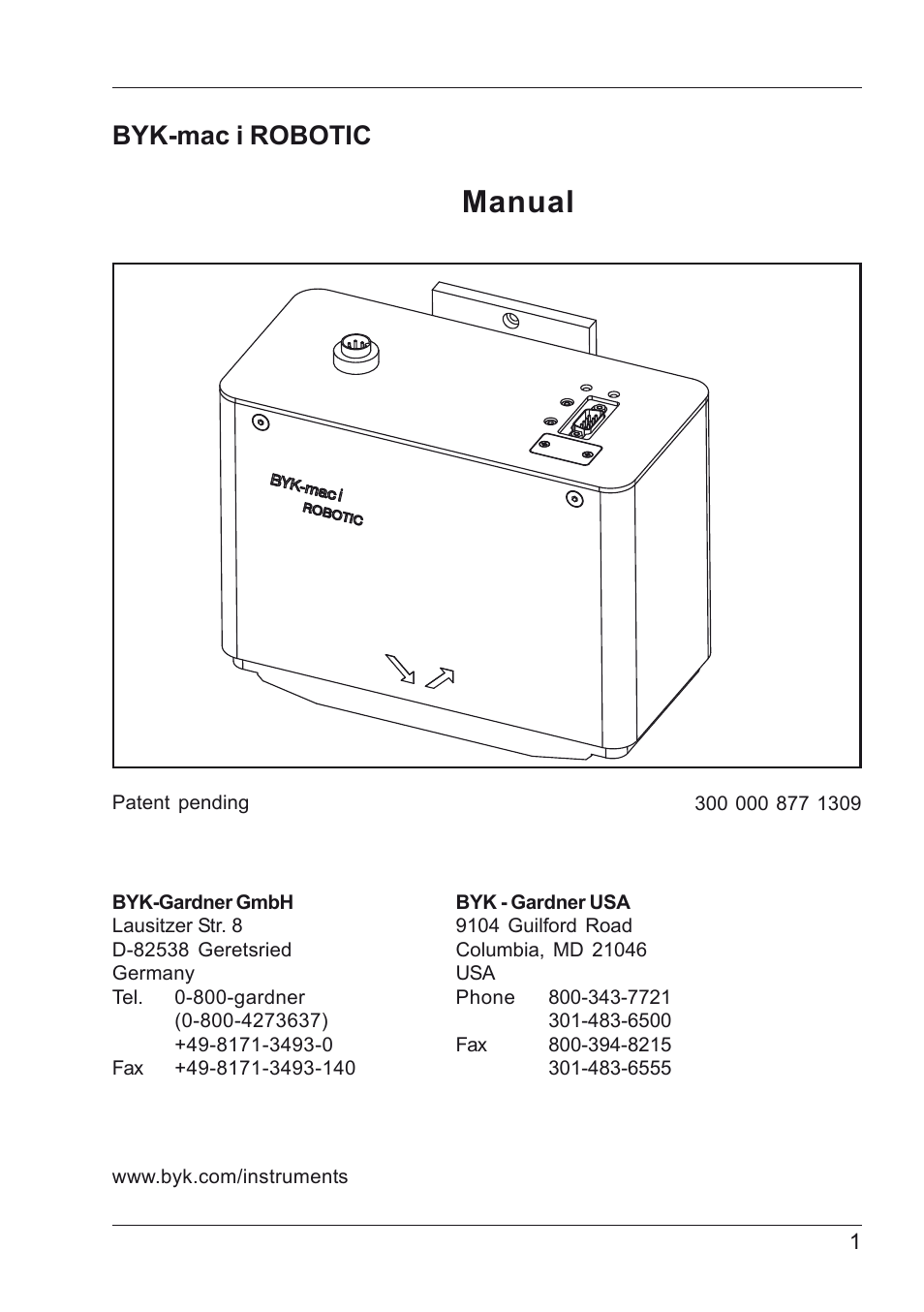 Manual, Byk-mac i robotic | ALTANA BYK-mac i ROBOTIC Manual User Manual | Page 2 / 26