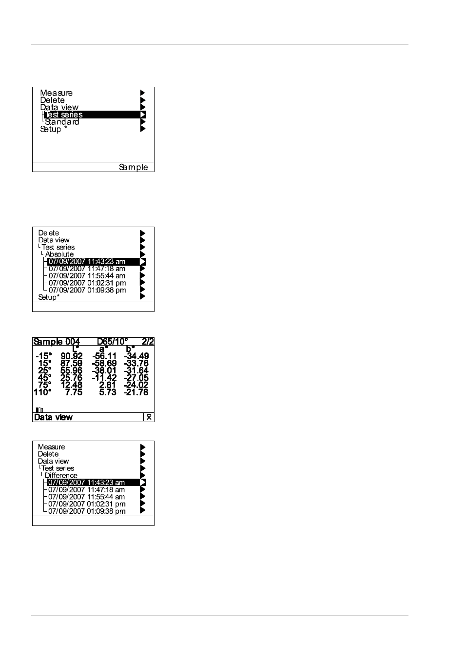 Data view | ALTANA BYK-mac COLOR Manual User Manual | Page 37 / 61