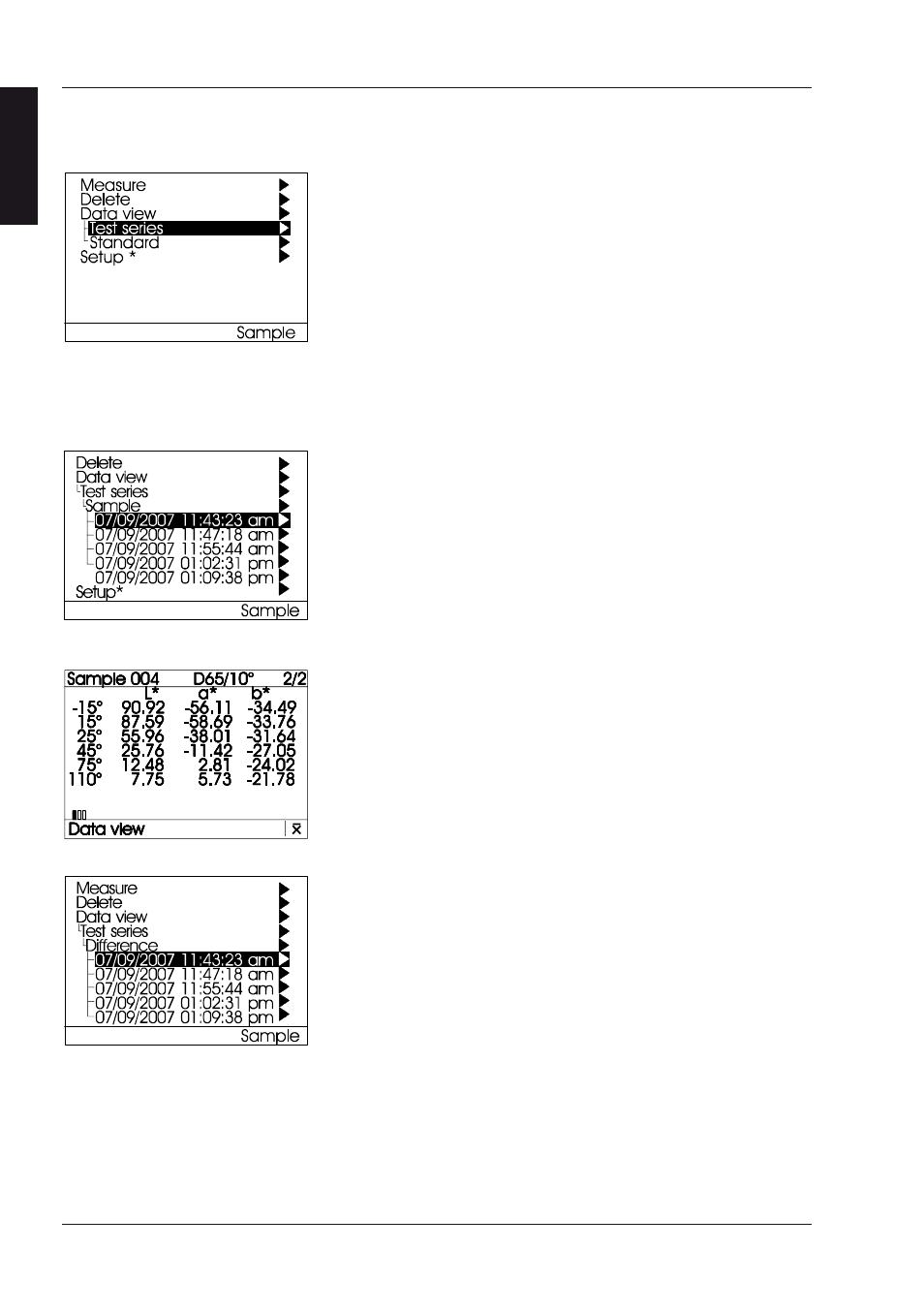 Data view, 1 test series | ALTANA BYK-mac Manual User Manual | Page 37 / 64