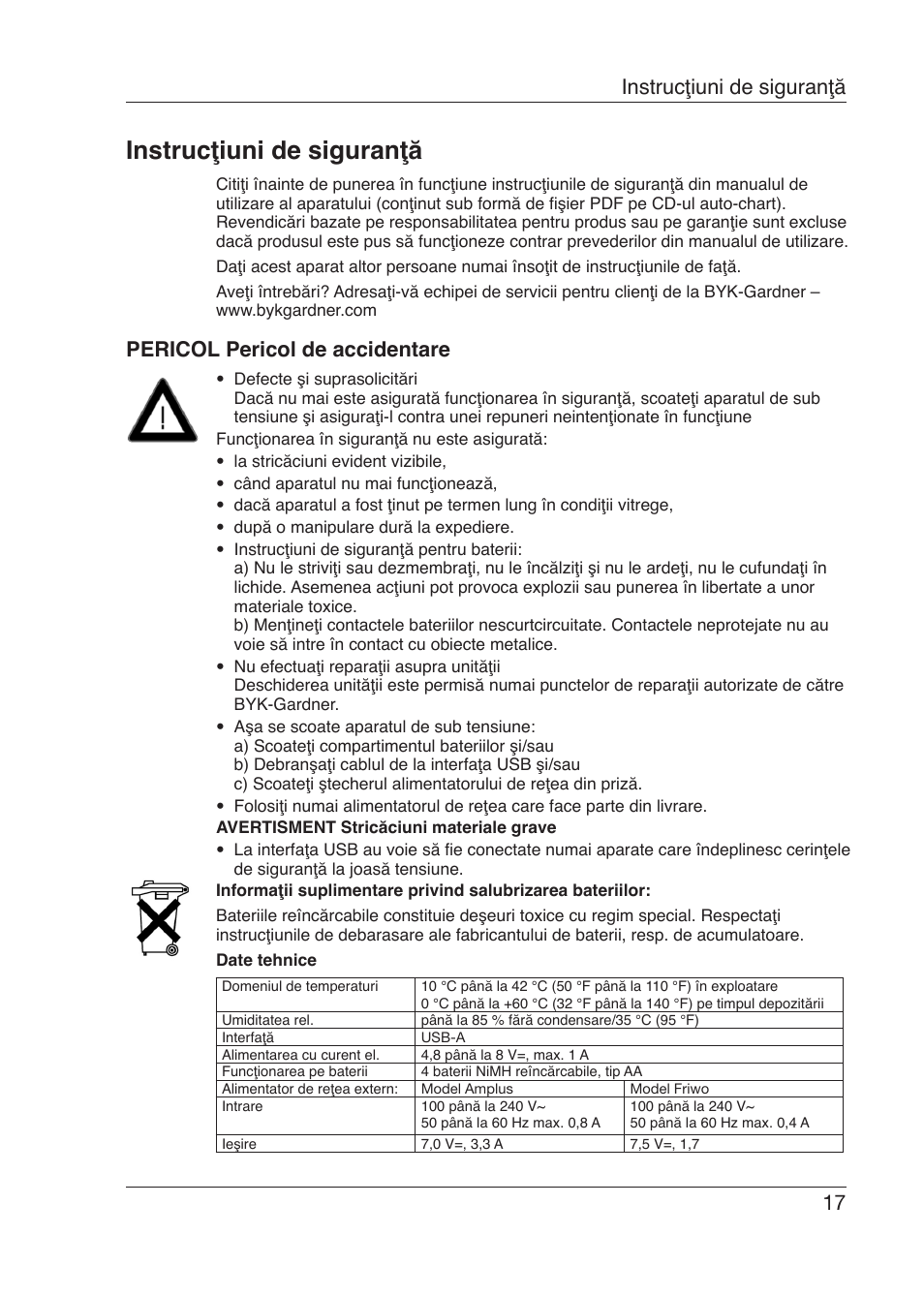 Instrucţiuni de siguranţă, 17 instrucţiuni de siguranţă, Pericol pericol de accidentare | ALTANA 6345 User Manual | Page 18 / 26