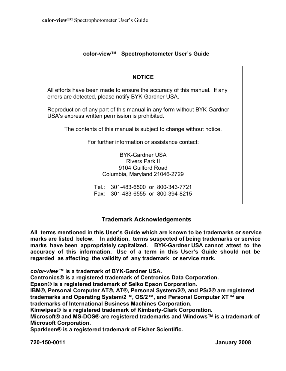 ALTANA Color-View User Manual | Page 2 / 75