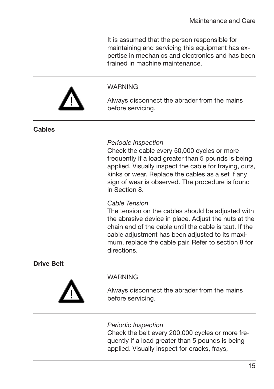 ALTANA Abrasion Tester User Manual | Page 16 / 30