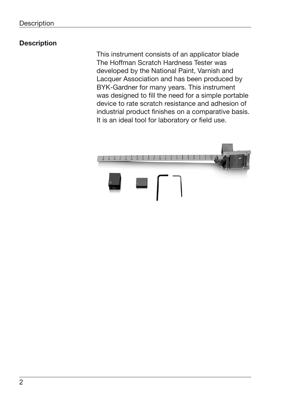ALTANA Hoffman Scratch Hardness Tester Manual User Manual | Page 3 / 10