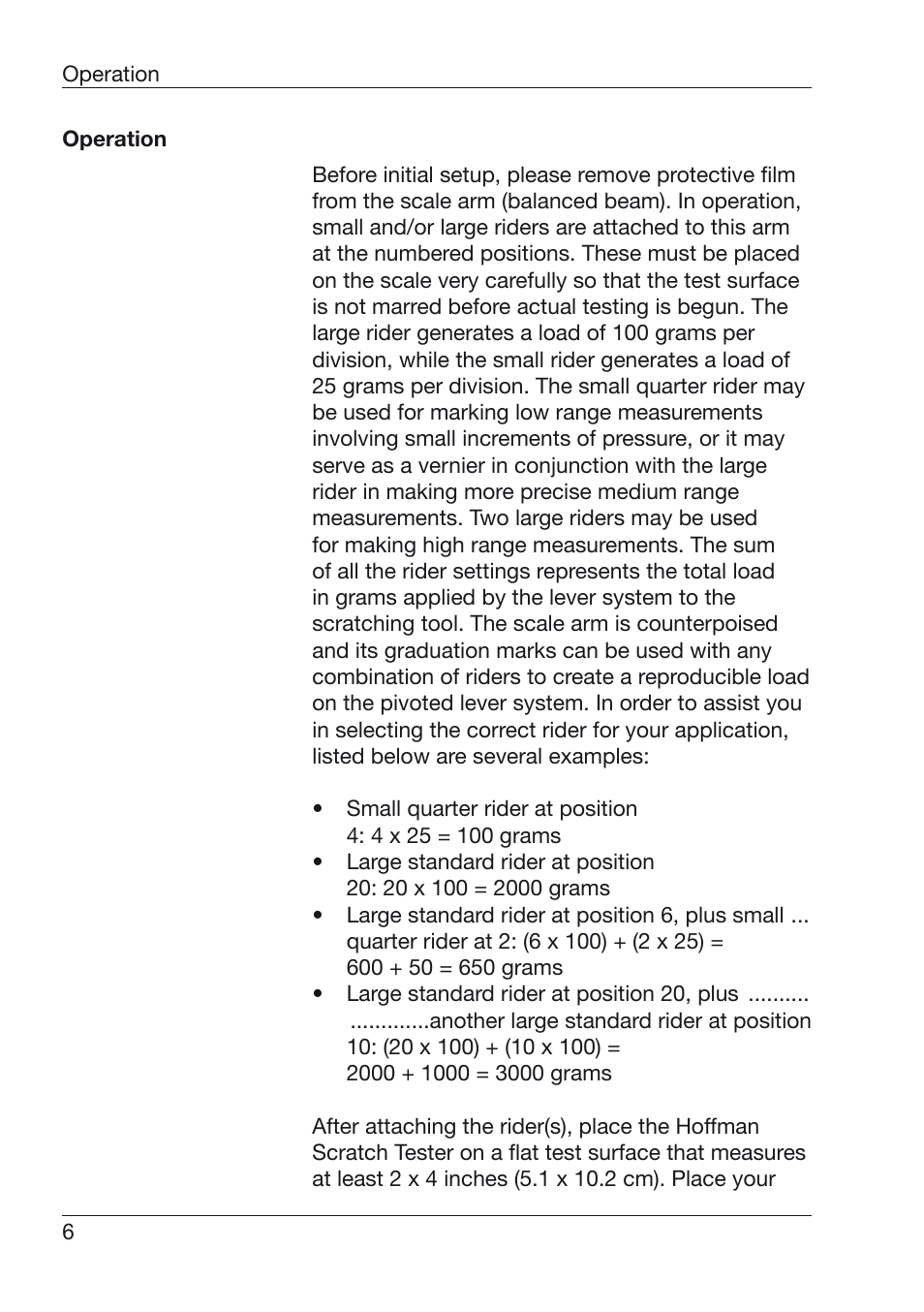 ALTANA Hoffman Scratch Hardness Tester Manual User Manual | Page 7 / 10