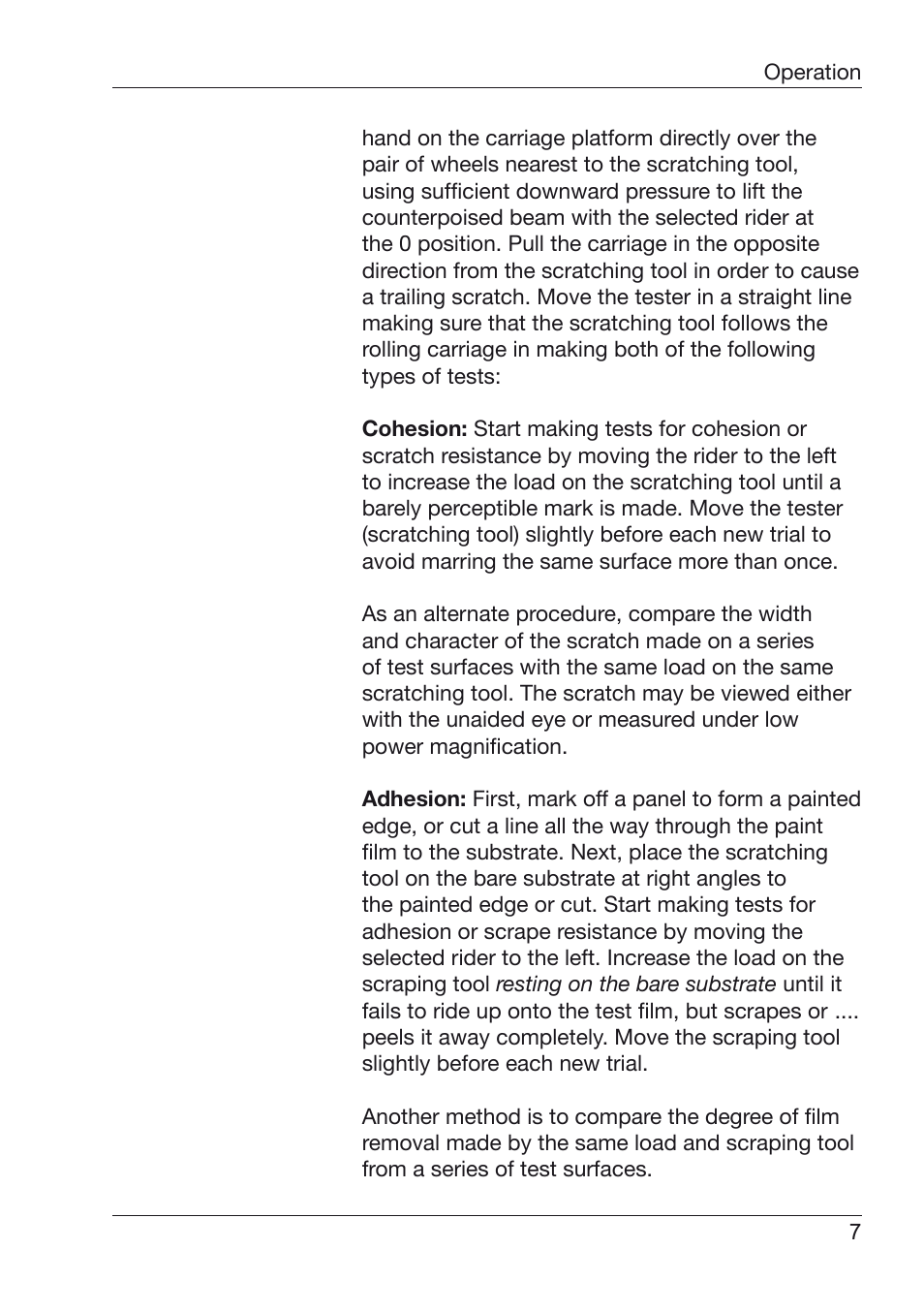 ALTANA Hoffman Scratch Hardness Tester Manual User Manual | Page 8 / 10