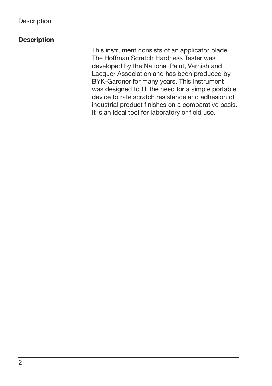 ALTANA Hoffman Scratch Hardness Tester Operating Instructions User Manual | Page 3 / 8
