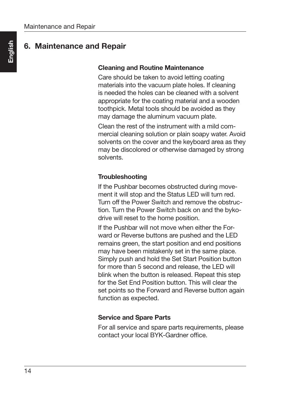 Maintenance and repair | ALTANA Byko-Drive Manual User Manual | Page 16 / 24