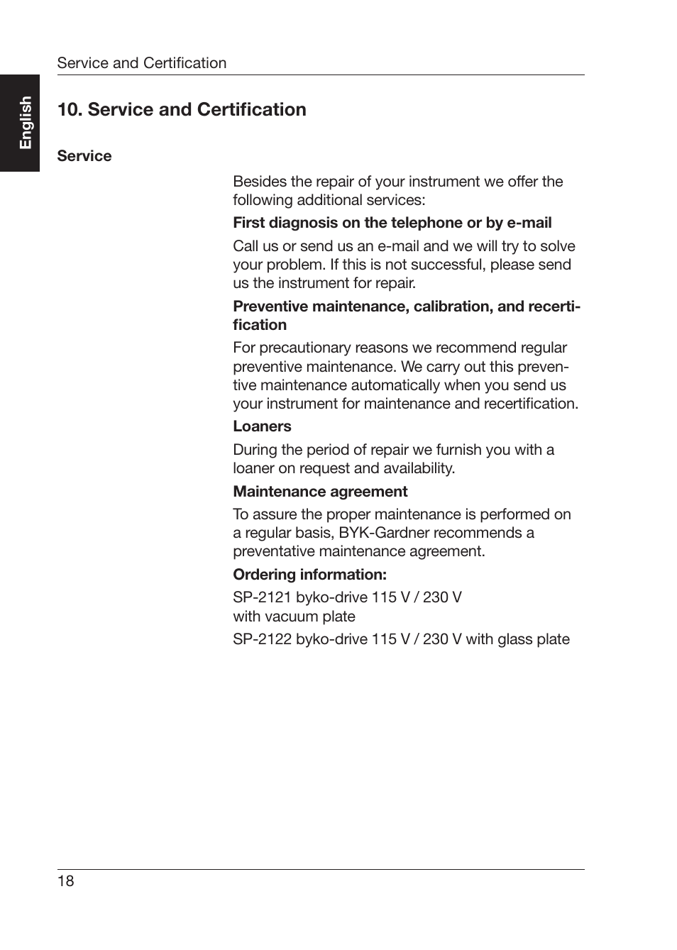 Service and certification | ALTANA Byko-Drive Manual User Manual | Page 20 / 24