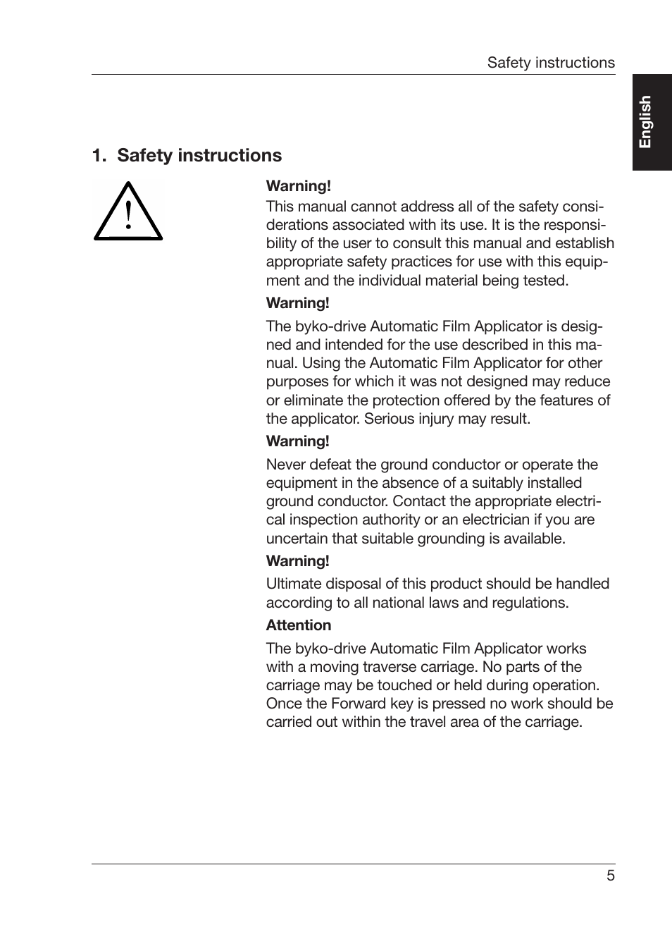 Safety instructions | ALTANA Byko-Drive Manual User Manual | Page 7 / 24