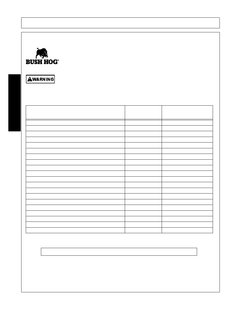 Operation, Opera t ion, Tractor pre-operation inspection | Do not operate an unsafe tractor or implement | Bush Hog 00786976C User Manual | Page 42 / 60