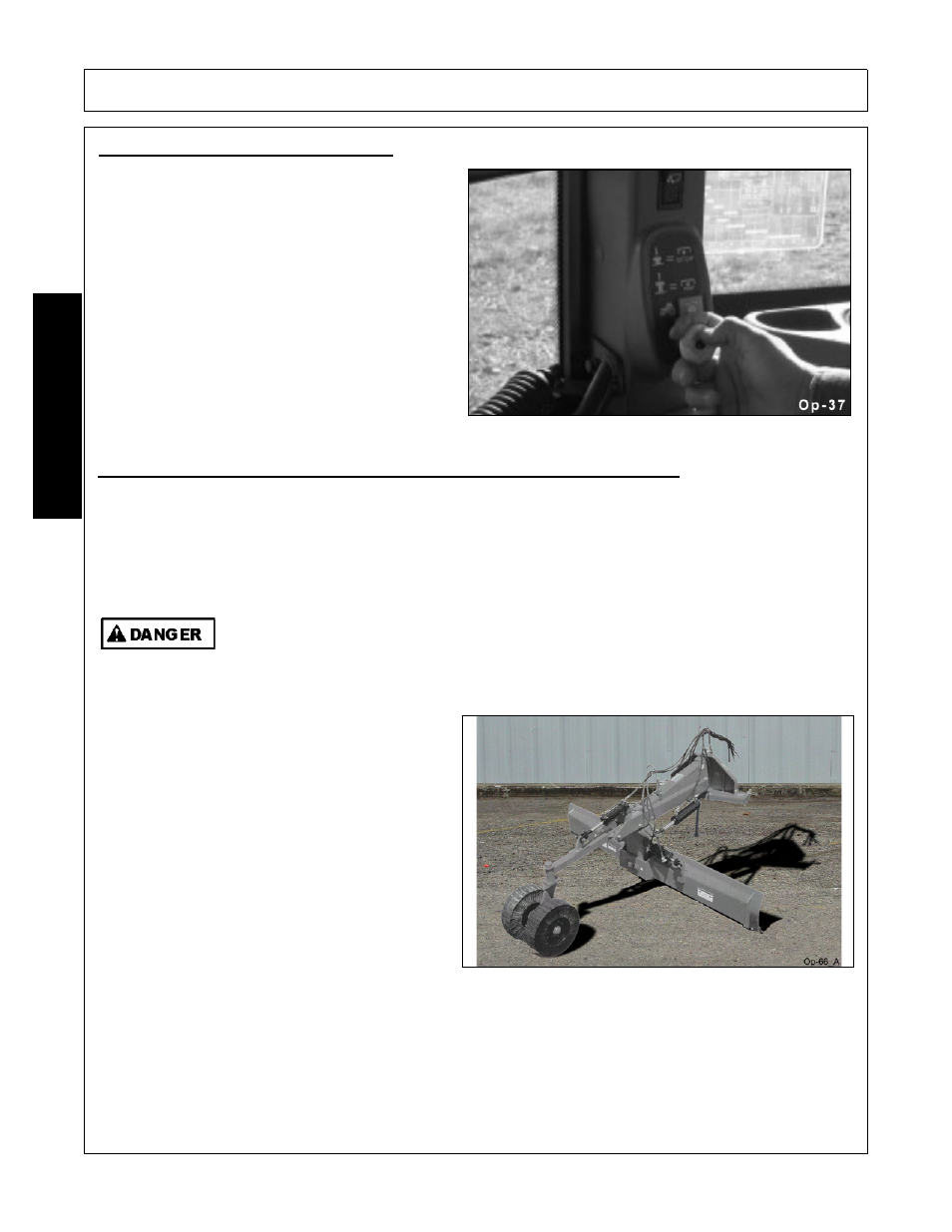 2 shutting down the implement, Disconnecting the blade from the tractor, Operation | Opera t ion | Bush Hog 00786976C User Manual | Page 48 / 60