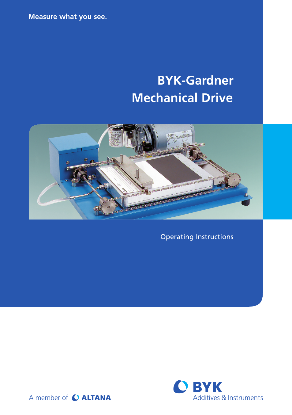 ALTANA BYK-Gardner Mechanical Drive User Manual | 8 pages