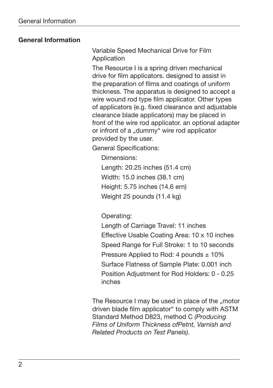 ALTANA Resource I Mechanical Drive User Manual | Page 3 / 8