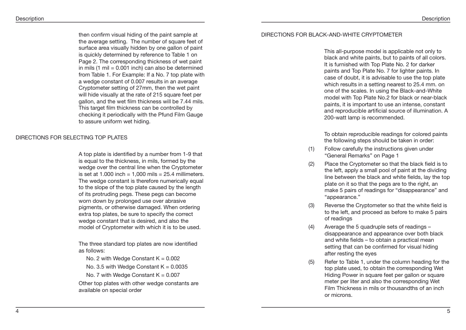 ALTANA Pfund Cryptometer User Manual | Page 4 / 9