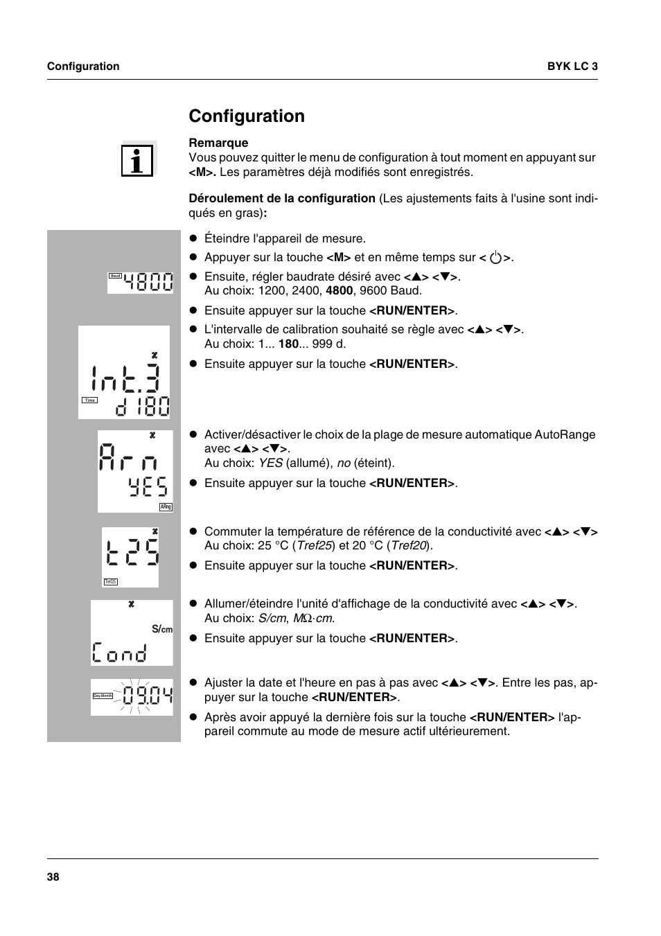 T 3 n 1, Nr a, 2 5 t | 81 s e y, Dn o c, Configuration | ALTANA LC 3 User Manual | Page 38 / 60
