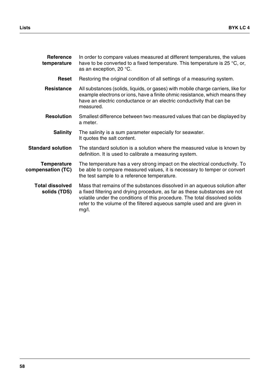 ALTANA LC 4 User Manual | Page 58 / 61