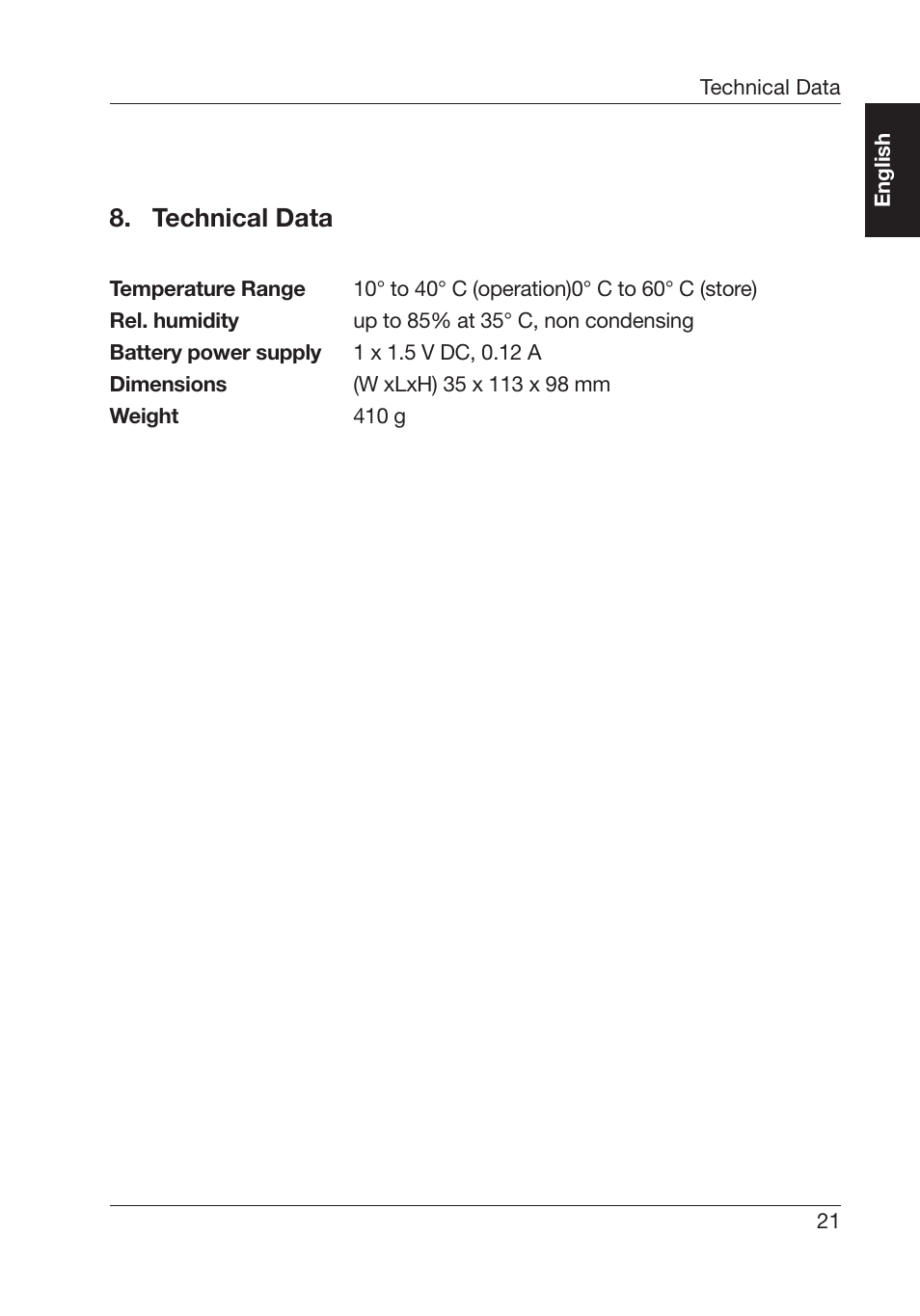 Technical data | ALTANA Byko-Cut Universal Manual User Manual | Page 22 / 38