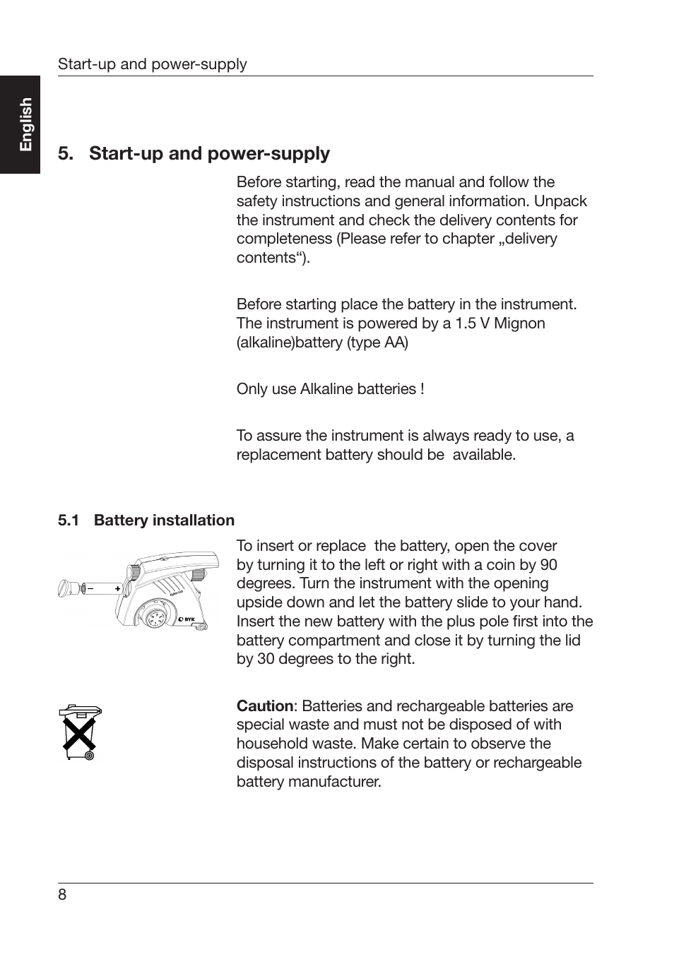 Start-up and power-supply | ALTANA Byko-Cut Universal Manual User Manual | Page 9 / 38