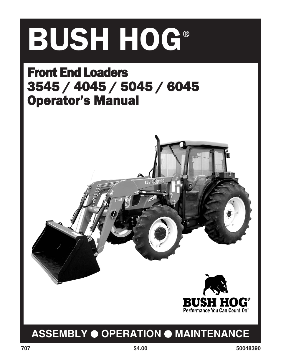 Bush Hog 6045 User Manual | 56 pages