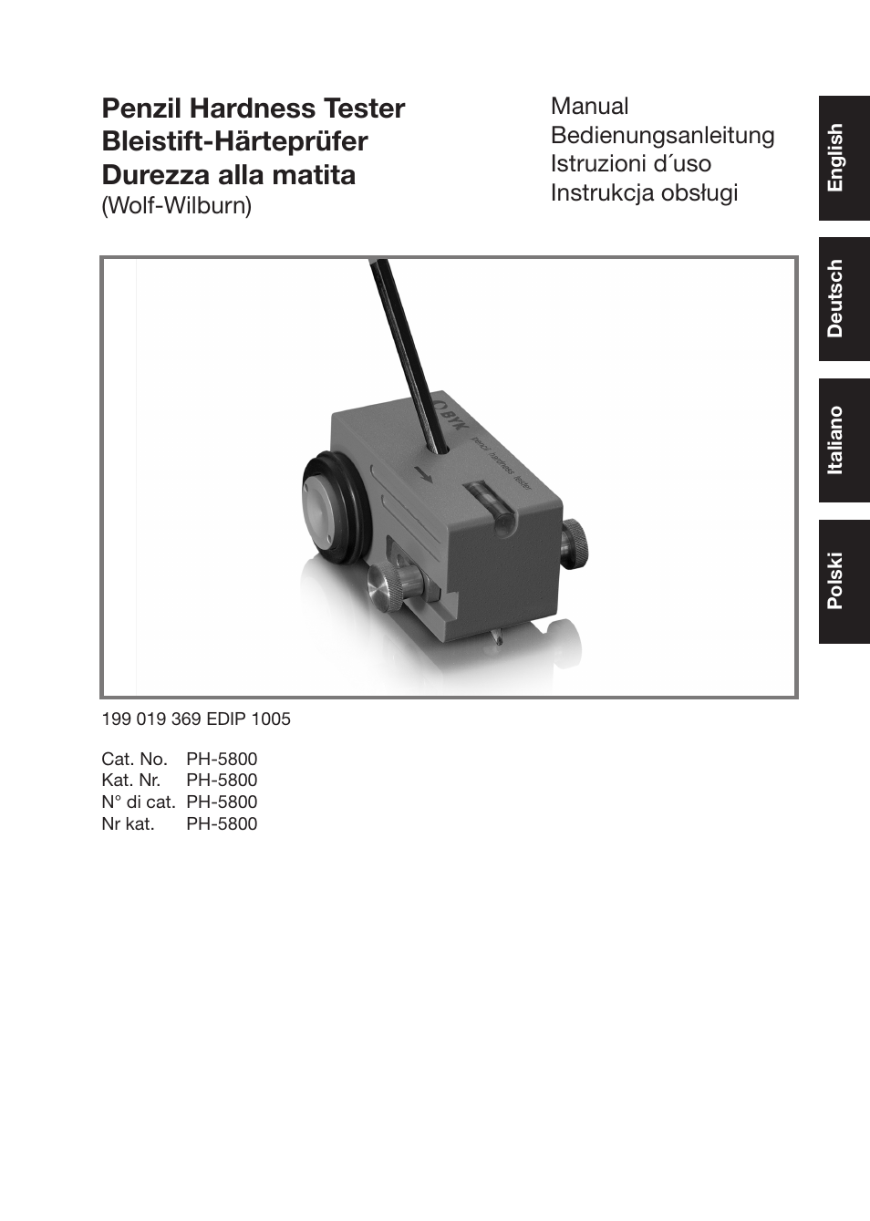 ALTANA Pencil Hardness Tester User Manual | Page 3 / 24