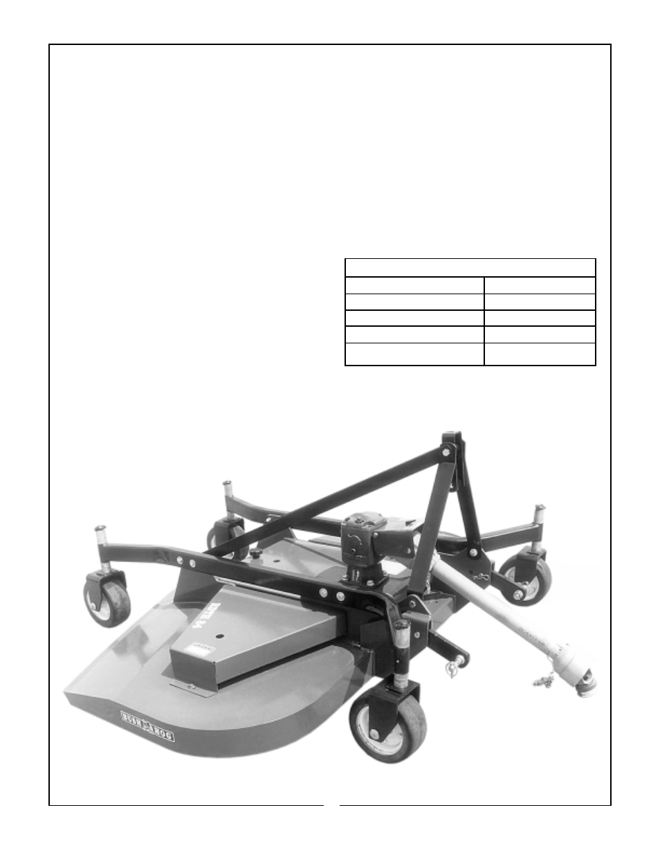 Bush Hog RDTH 84 User Manual | Page 9 / 20